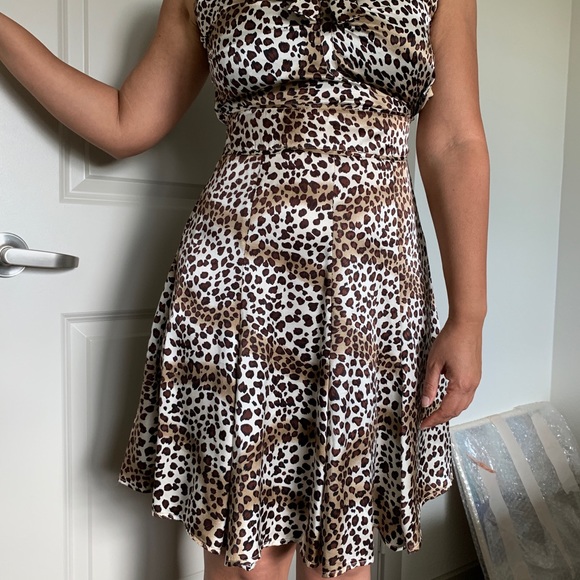 100% silk animal print summer dress !! - Picture 3 of 9